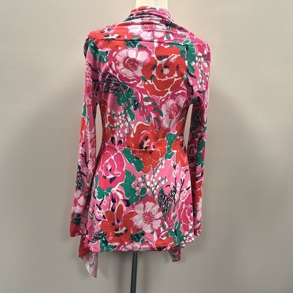 Lilly Pulitzer Jacey Cardigan Sweater Small Floral Cottagecore Preppy Colorful - Picture 6 of 10